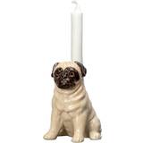 By On Pug Candlestick 9cm