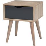 LPD Furniture Scandi Bedside Table 36x40cm