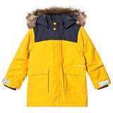 Removable Hood - Winter jackets Didriksons Kure Kid's Parka - Oat Yellow (502679-321)