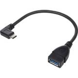 Maclean USB A-USB C Angled 3.0 M-F Adapter cable 1.5m