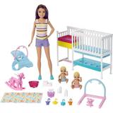 Barbie doll and doll house Toys Barbie Skipper Babysitters Inc Nap N Nurture Nursery Dolls & Playset GFL38
