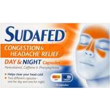Caffeine - Cold - Nasal congestions and runny noses Medicines Sudafed Congestion & Headache Relief Day & Night 16pcs Capsule