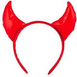 Red Crowns & Tiaras Fancy Dress Wicked Costumes Devil Horns