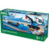 BRIO Train Track Extensions BRIO Freight Ship & Crane 33534