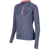 Sportswear Garment - Women Cardigans Zone3 Soft Touch Tech Long Sleeve T-shirt Women - Petrol Blue/Neon Coral