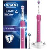2 Minute Timer Electric Toothbrushes & Irrigators Oral-B Smart 4 4000W 3D White