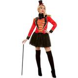 Circus & Clowns Fancy Dresses Smiffys Deluxe Ringmaster Lady Costume Red