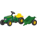 Pedal Cars Rolly Toys John Deere Tractor with Trailer
