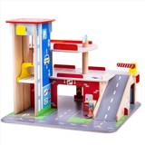 Wooden Toys Toy Garage Bigjigs Park & Play Garage