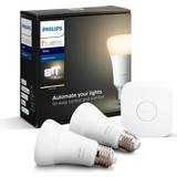 Philips hue white starter kit e27 Philips Hue White LED Lamps 9W E27 2-pack Starter kit