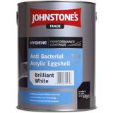 Johnstone's Trade Ecological Microbarr Anti Bacterial Acrylic Eggshell Concrete Paint Magnolia 5L