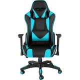 Tectake Lumbar Cushion Gaming Chairs tectake Premium Twink Gaming Chair - Black/Azure