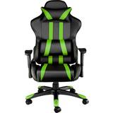 Tectake Headrest Cushion Gaming Chairs tectake Premium Gaming Chair - Black/Green