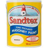 Sandtex Fine Textured Masonry Concrete Paint Magnolia 5L