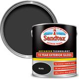 Sandtex Outdoor Use - Wood Paints Sandtex 10 Year Exterior Gloss Metal Paint, Wood Paint Black 2.5L