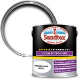 Sandtex Outdoor Use - Wood Paints Sandtex 10 Year Exterior Satin Metal Paint, Wood Paint Brilliant White 2.5L