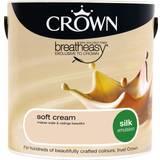 Crown Paint Crown Breatheasy Ceiling Paint, Wall Paint Soft Cream,Magnolia 2.5L