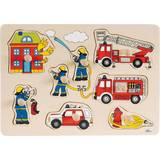 Goki Knob Puzzles Goki Fire Brigade 8 Pieces