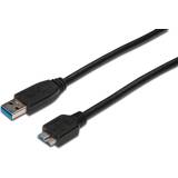 Digitus USB A-USB Micro-B 3.0 M-F 0.2m