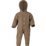 Wool Fleece Garments ENGEL Natur Fleece Baby Jumpsuit - Walnut Brown