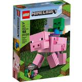 Lego Minecraft BigFig Pig with Baby Zombie 21157