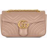 Gucci GG Marmont Small Matelassé Shoulder Bag - Dusty Pink Leather