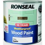 Ronseal Outdoor Use - White Paint Ronseal 10 Year Weatherproof Wood Paint White 2.5L