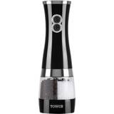 Ceramic Kitchenware Tower Duo Electric Pepper Mill, Salt Mill 21.5cm