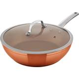 Tower Saute Pans Tower Copper Forged with lid 28 cm