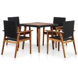 vidaXL 44074 Patio Dining Set, 1 Table incl. 4 Chairs