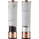 Marble Kitchen Accessories Tower Marble Rose Gold Electric Pepper Mill, Salt Mill 2pcs
