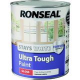 Ronseal Wood Paints Ronseal Stays White Ultra Tough Wood Paint White 0.75L