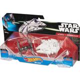 Space Toy Vehicles Hot Wheels Star Wars Tie Fighter Vs Millennium Falcon Starship
