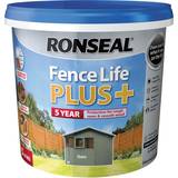Mattes Paint Ronseal Fence Life Plus Wood Paint Charcoal Grey 5L