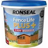 Ronseal Gold Paint Ronseal Fence Life Plus Wood Paint Gold 5L