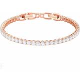 Jewellery on sale Swarovski Tennis Deluxe Bracelet - Rose Gold/White