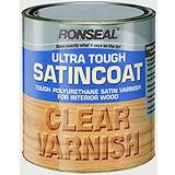 Ronseal Transparent Paint Ronseal Ultra Tough Satin Coat Wood Protection Transparent 0.25L
