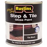 Rustins Floor Paints Rustins Quick Dry Step & Tile Floor Paint Black 0.25L