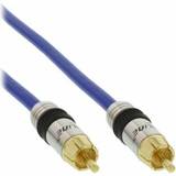 Blue - Coaxial Cables for Audio InLine Premium 50 Ohm Coax 1RCA - 1RCA 0.5m