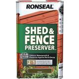 Ronseal Green - Mattes Paint Ronseal Shed and Fence Preserver Wood Protection Green 5L