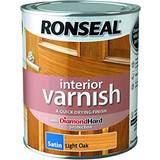 Ronseal Beige Paint Ronseal Quick Dry Interior Varnish Wood Protection Beige 0.75L