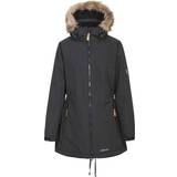 Trespass Women Outerwear on sale Trespass Celebrity Fleece Lined Parka Jacket - Black