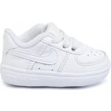 First Steps Children's Shoes Nike Force 1 Crib TD - White