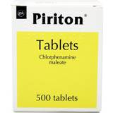 Asthma & Allergy - Tablet Medicines Piriton 4mg 500pcs Tablet