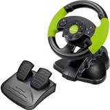 Xbox 360 Game Controllers Esperanza High Octane Steering Wheel - Black/Green