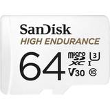 64 GB Memory Cards SanDisk High Endurance microSDXC Class 10 UHS-I U3 V30 100/40MB/s 64GB +Adapter