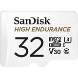 32 GB - microSDHC Memory Cards SanDisk High Endurance microSDHC Class 10 UHS-I U3 V30 100/40MB/s 32GB +Adapter