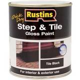 Rustins Floor Paints Rustins Quick Dry Step & Tile Floor Paint Black 0.5L