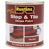 Rustins Floor Paints Rustins Quick Dry Step & Tile Floor Paint Red 0.5L