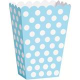 Unique Party Popcorn Box Blue 8-pack